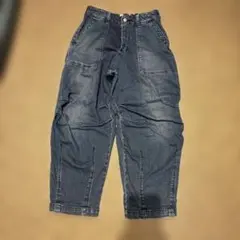 エドウィン◆SOMETHING デニム◆ジーンズ 150◆ダボパン◆EDWIN