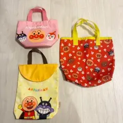 アンパンマン マルチポーチ トートバッグ 3つセット売り ミニバッグ ミニトート