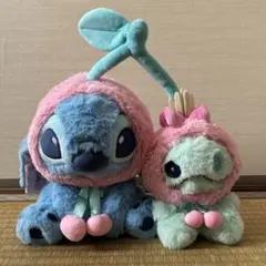 ディズニーストア　スティッチ＆スクランプぬいぐるみ