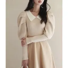 【最終値下げ】　SAISON DE PAPILLON 配色　ニットプルオーバー