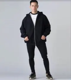 CRONOS ブラック フルジップパーカー 極美品