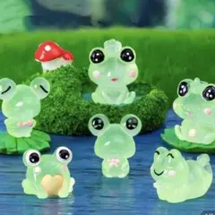 カラフルカエルの置物6個セット