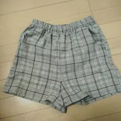 チェック柄 ショートパンツ 女の子向け 145 150 古着