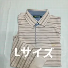 Golden Bear ストライプ ポロシャツ Lサイズ