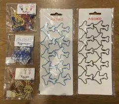 クリップ　おもしろ　文房具　5点セット