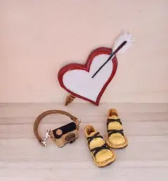 ④2点セットプチブライスサイズピエロ靴新作、一眼レフカメラ付き