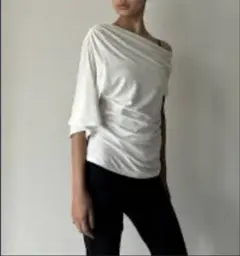 determ デターム Collagen Gathered オフショルダー