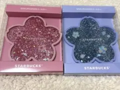 スタバ　SAKURA2026コースター エアリーブルー&シャイニーピンク