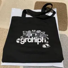 イオンブラックフライデー　グラニフコラボ　パンダトートバッグ　黒