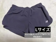 【ニューバランス】ブラック ランニングショートパンツ