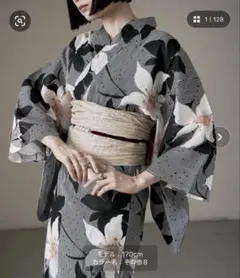 新品未使用】エフィ Eaphi 浴衣 帯セット 花柄 ベージュ 完売品 - メルカリ