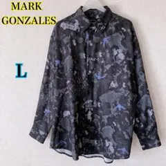 MARK GONZALES グラフィックシャツ 総柄 Lのサムネイル