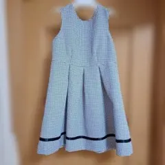 ノースリーブチェック柄ワンピース