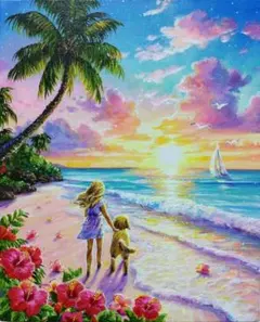 k*o様 【夕刻の荒海】アクリル画 F3 風景画 絵画 - メルカリ