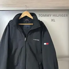 【TOMMY HILFIGER】 ブラック 黒　ナイロンジャケット XL 美品