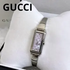 稼働】GUCCI ブレスウォッチ GG シェル ピンク ゴールド 箱付き - メルカリ