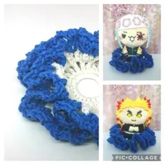 【ぬい活】ぬいのフリル指定席・小（ブルー） スタンド 転がり防止 自立 台座