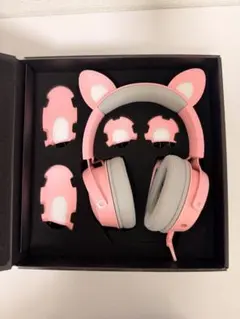 【3点セット】Razer ベースステーション+猫耳+V2 ヘッドセット 3点セット】Razer ベースステーション+猫耳+V2 ヘッドセットバラウリ可
