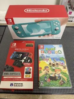 Nintendo Switch Lite ターコイズ本体 どうぶつの森　おまけ付