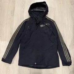 adidas アディダス ジャケット ブラック フルジップ フード付き
