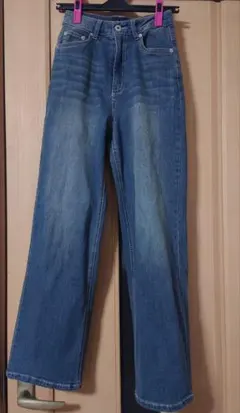 神戸レタス 岡部あゆみさんコラボ ワイドストレートデニム