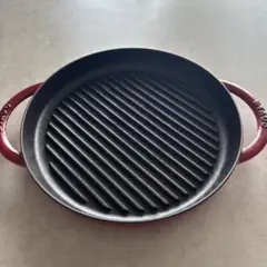 STAUB ストウブ グリルパン レッド ラウンド 26cm - メルカリ