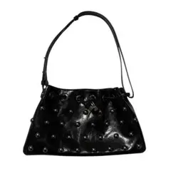 ZARA ザラ スタッズ シルバー ショルダーバッグ ブラック ミニバック