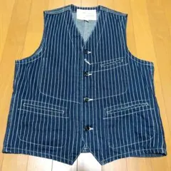 SUGAR CANE SC12654 ウォバッシュ ストライプ ベスト 40 Lのサムネイル