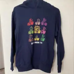 ユニクロ　スーパーマリオ　マリオカート　パーカー　フーディ　150 ネイビー