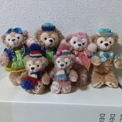 東京ディズニーシー　ダッフィーメイちゃんぬいぐるみバッチ　チャーム 6体セット