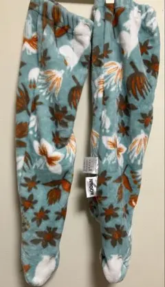 MOOMIN 花柄 フリース レッグウォーマー