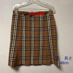 お値引き！！します！ サイズ38 バーバリー　チェックスカート