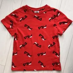 FILA フィラ Tシャツ 130 レッド　キッズ服　子供服　美品