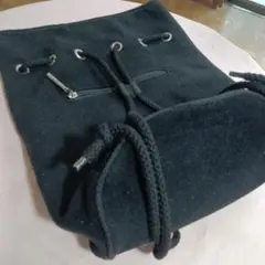 Donatella Doga ブラックリュックサック巾着型
