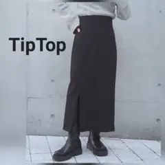 TipTop/ティップトップ シンプルロングスカート 黒