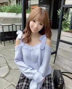 【新品】ミシェルマカロン オフショルニットトップス