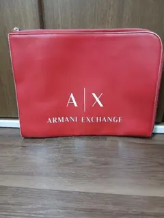 Armani Exchange レッド クラッチバッグ
