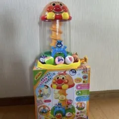 アンパンマン 幼児 おもちゃ　光る くるコロタワー ポットン落とし　箱付き