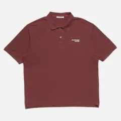Acne Studios ウォッシュドロゴポロシャツ マルーンレッドのサムネイル