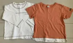 110センチ ロンTと半袖セット