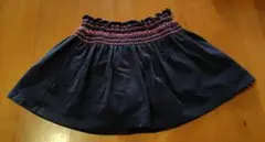 ベビー服　ネイビー フリル付きスカート