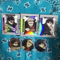 ジャンプGIGA　呪術廻戦　缶バッジ　ホロステッカー　虎杖悠仁　伏黒恵　脹相