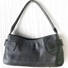 ウンガロ ワンショルダーバッグ レザー Y2K メタリックグレー 日本製