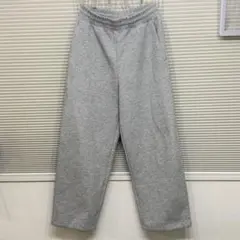 美品【UNIQLO C】スウェットワイドパンツ Sサイズ　03 GRAY グレー