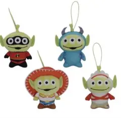 【◎新品未使用】ディズニー ピクサー エイリアン マスコット 4種セットのサムネイル