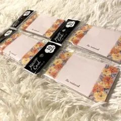 【新品未使用】花柄メッセージカード 30枚入り×4セット