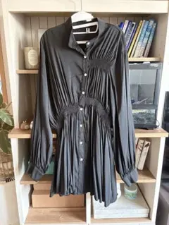 Minimarket ブラック シャツワンピース