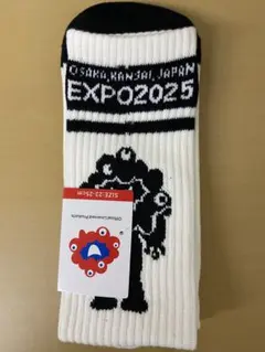 新品♪EXPO2025 ミャクミャク ソックス ブラック 23-25cm 靴下
