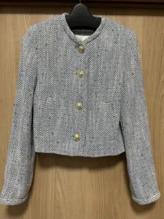 ZARA ヘリンボーン ショートジャケット