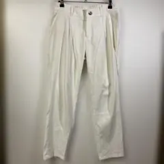ロートレアモン ボトムス テーパード L 白 ポリエステル 綿 麻 オフィス